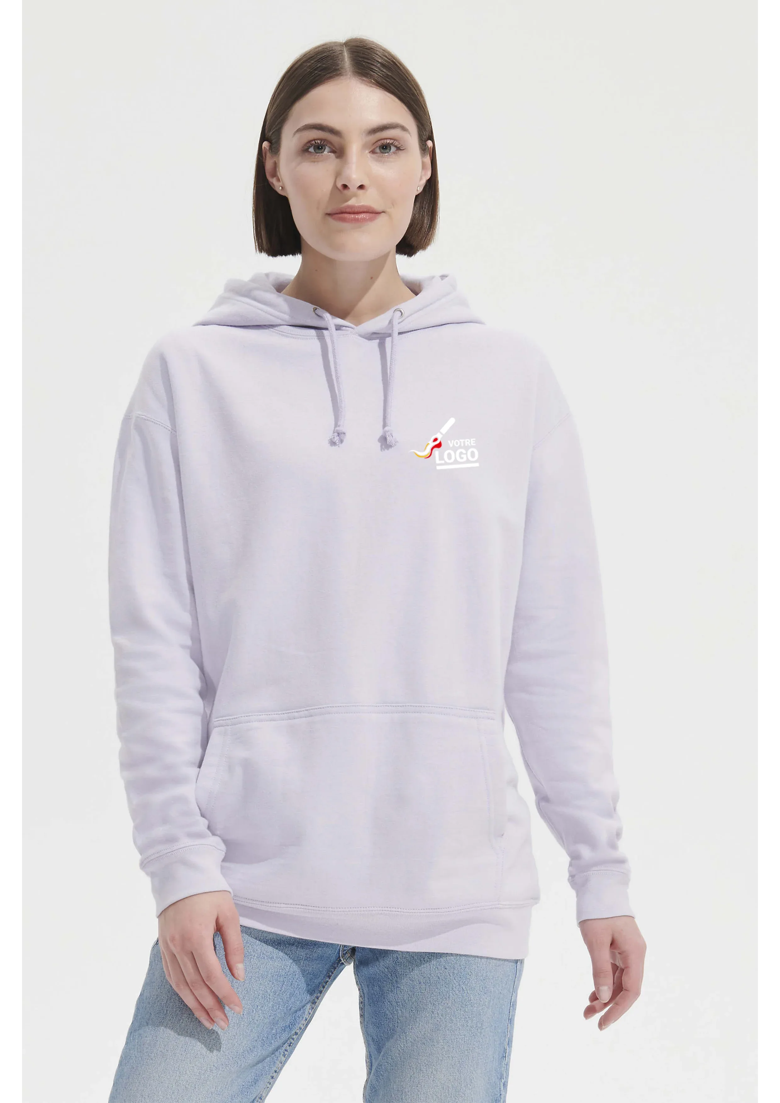 Sweat à capuche Éco personnalisé unisexe