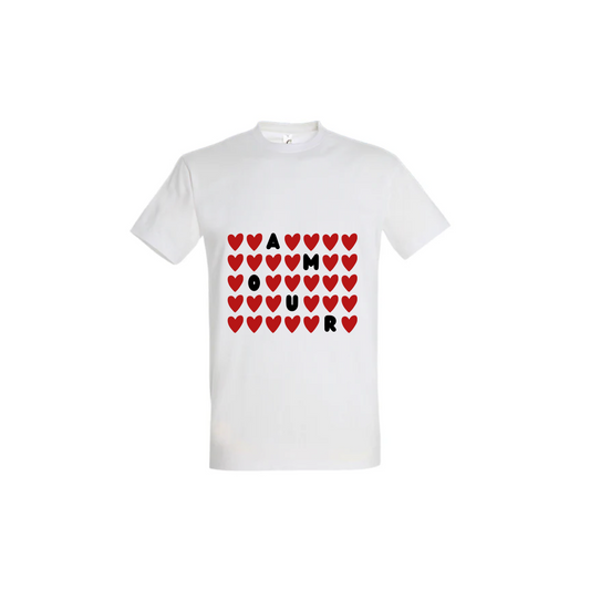 T-shirt - Amour cœurs