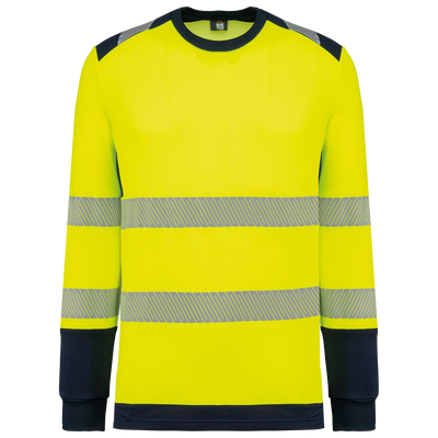 T-shirt de sécurité col rond manches longues unisexe