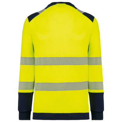 T-shirt de sécurité col rond manches longues unisexe