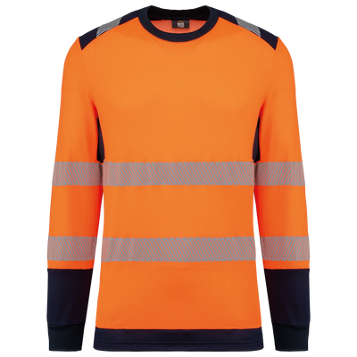 T-shirt de sécurité col rond manches longues unisexe