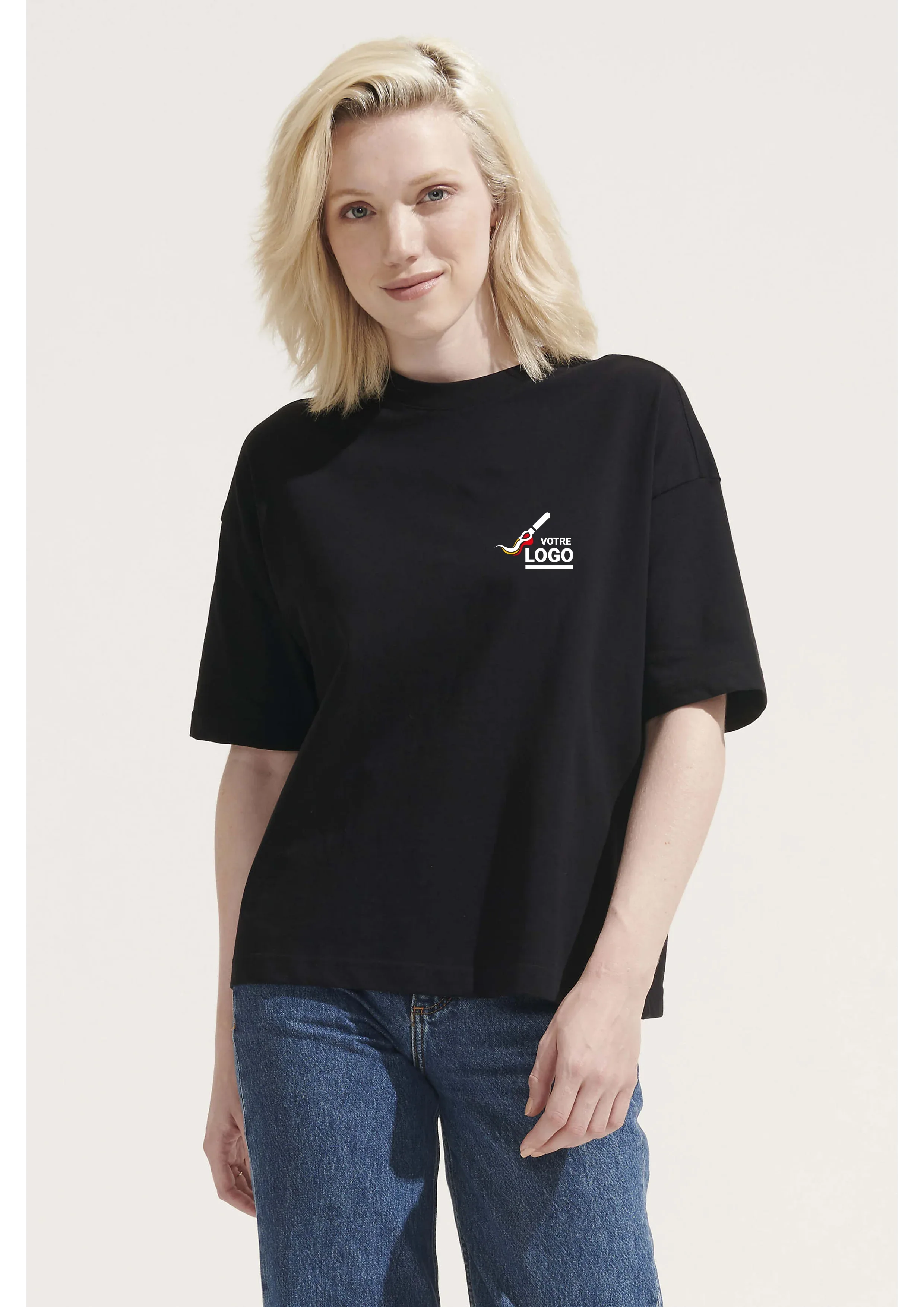 T-shirt Premium oversize personnalisé femme