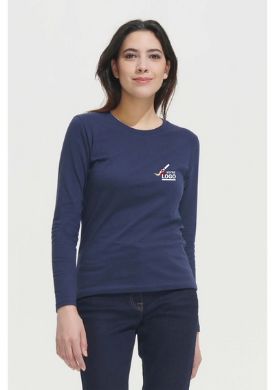 T-shirt Standard manches longues personnalisé femme