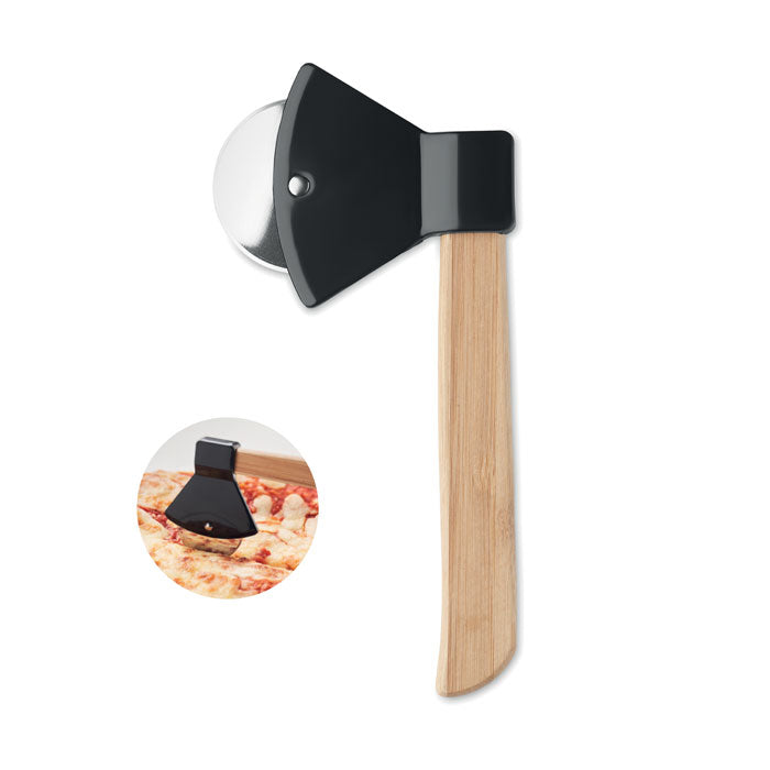 Coupe-pizza hache bambou personnalisé