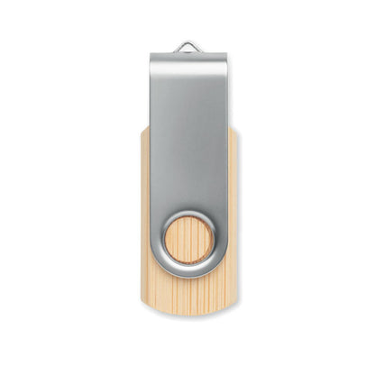 Clé USB en bois et couvercle métallique