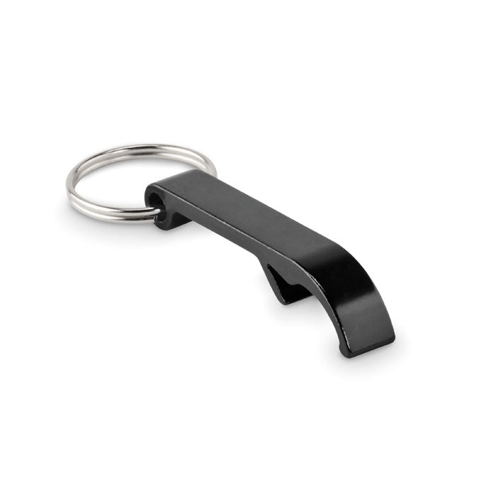 Porte-clés décapsuleur aluminium personnalisé noir