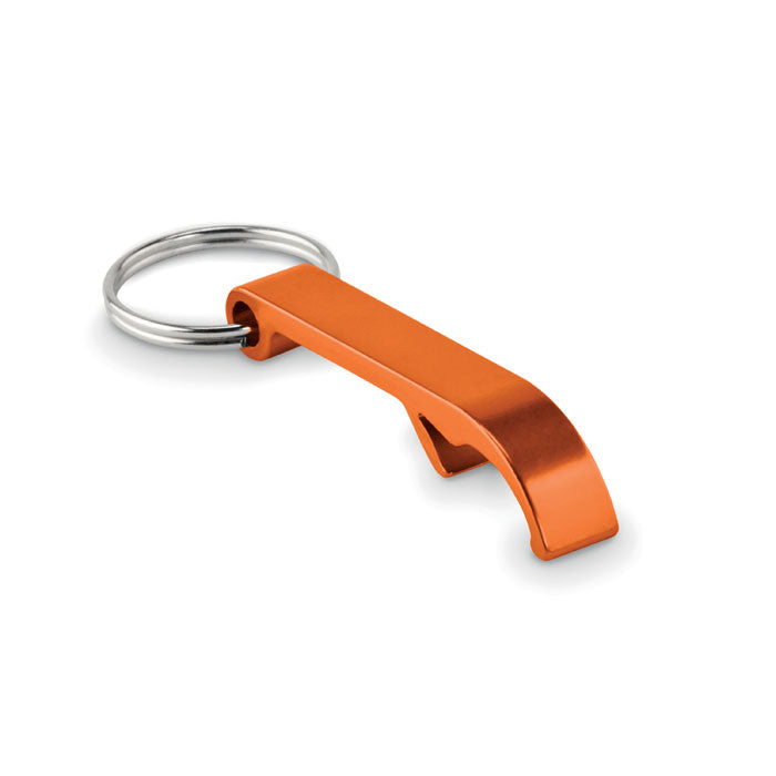 Porte-clés décapsuleur aluminium personnalisé orange