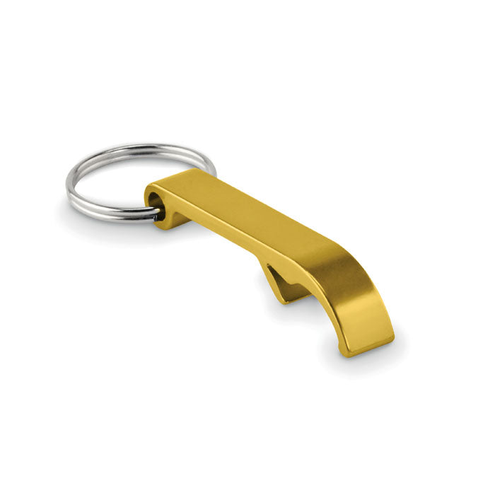 Porte-clés décapsuleur aluminium personnalisé or