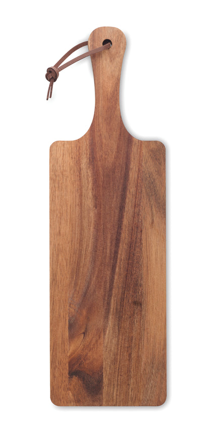 Planche de service en acacia personnalisée