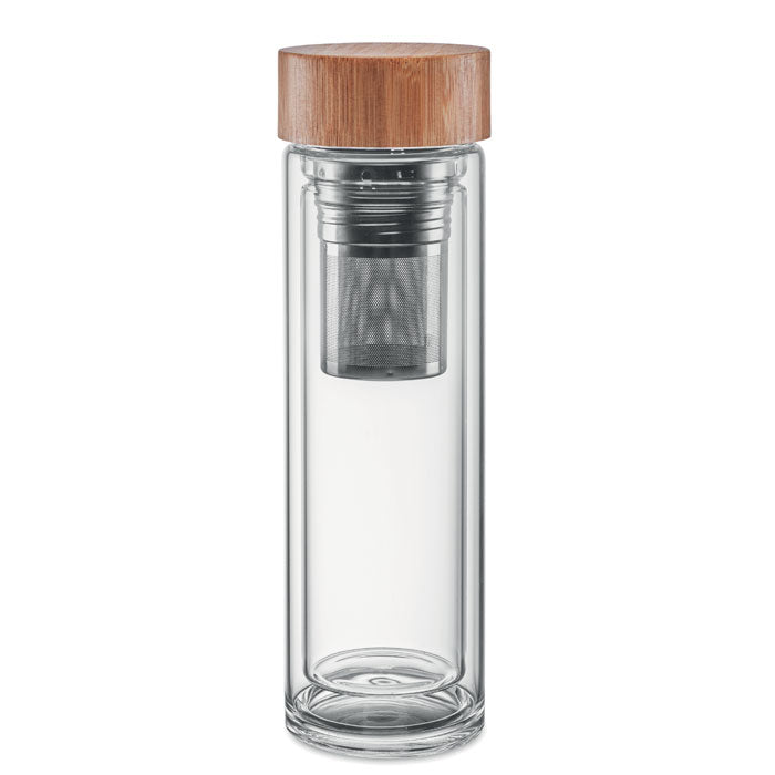 Insulated bottle with tea infuser