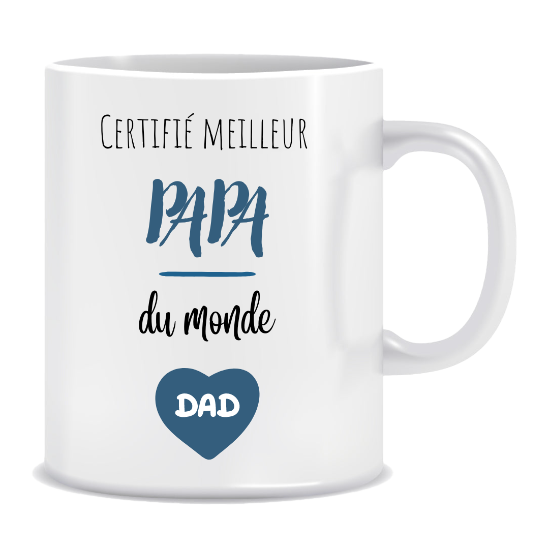 Mug - Certifié meilleur papa du monde