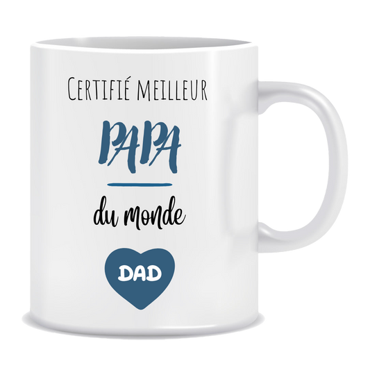 Mug - Certifié meilleur papa du monde