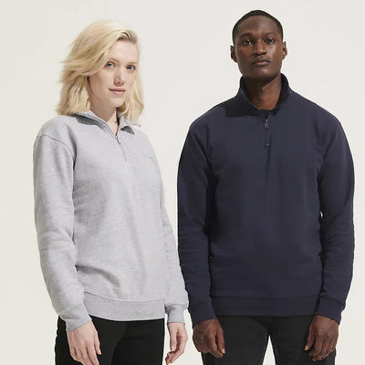 Sweat demi-zip Standard personnalisé unisexe
